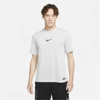 Nike Pro Mens Short Sleeve Performance Top Grey Мъжки ризи