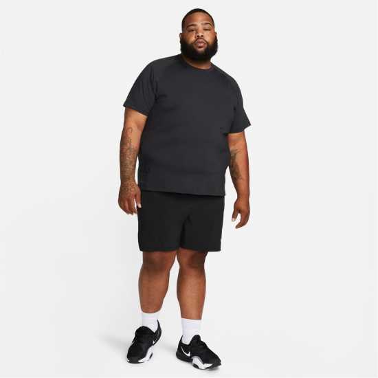 Nike Pro Mens Short Sleeve Performance Top Black Мъжки ризи