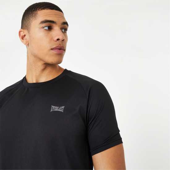 Everlast Мъжка Риза Essential Poly T-Shirt Mens Black Мъжки ризи