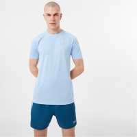 Everlast Мъжка Риза Essential Poly T-Shirt Mens Blue Bell Мъжки ризи