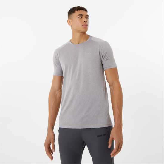 Everlast Мъжка Риза Essential Poly T-Shirt Mens Light Grey Marl Мъжки ризи