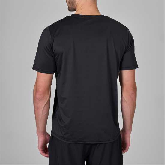Мъжка Риза Flux Active Graphic Logo T-Shirt Mens Черно Мъжки тениски и фланелки