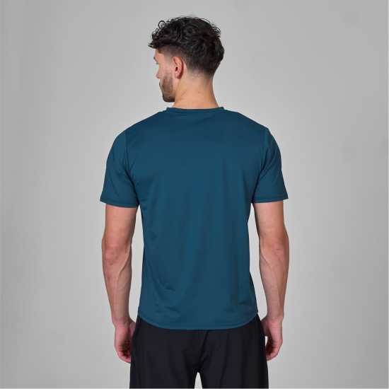 Мъжка Риза Flux Active Graphic Logo T-Shirt Mens Джунглова зелена Мъжки тениски и фланелки