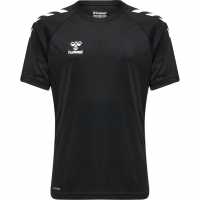 Hummel Детска Тениска Core Training Poly T Shirt Junior Черно Детски тениски и фланелки