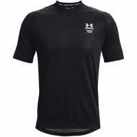 Under Armour Мъжка Тениска Armourprint Short Sleeve T Shirt Mens Black/HaloGray Мъжки ризи