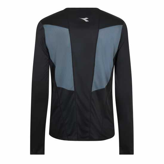 Diadora Long Sleeve T-Shirt Team Mens Black Diadora Long Sleeve T-Shirt Team Mens Black