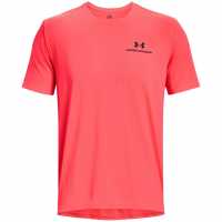 Under Armour Мъжка Тениска Rush Energy Short Sleeve T Shirt Mens Beta/Black Мъжко облекло за едри хора