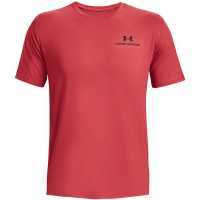 Under Armour Мъжка Тениска Rush Energy Short Sleeve T Shirt Mens Red Мъжко облекло за едри хора