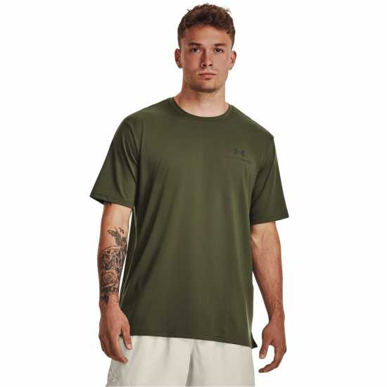 Under Armour Мъжка Тениска Rush Energy Short Sleeve T Shirt Mens Green Мъжко облекло за едри хора