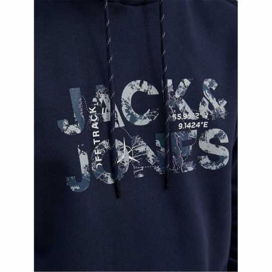 Jack And Jones Logo Hoodie  Мъжко облекло за едри хора