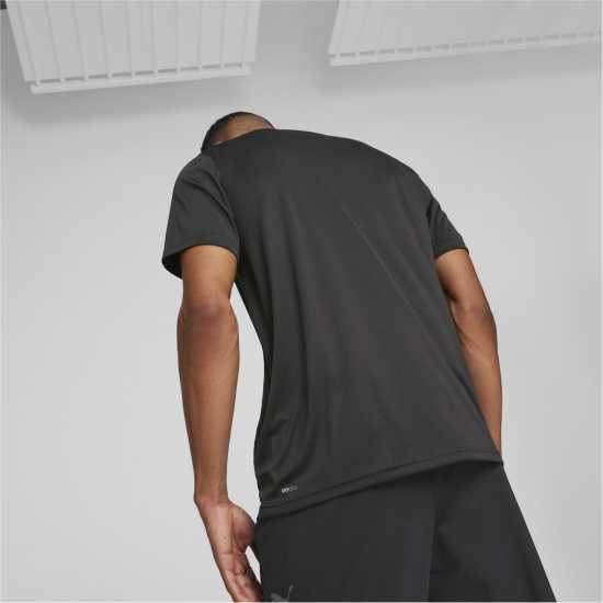 Puma Тениска С Лого Fit Logo Tee - Cf Graphic Puma Black Мъжки ризи