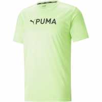 Puma Тениска С Лого Fit Logo Tee - Cf Graphic Fizzy Lime Мъжки ризи
