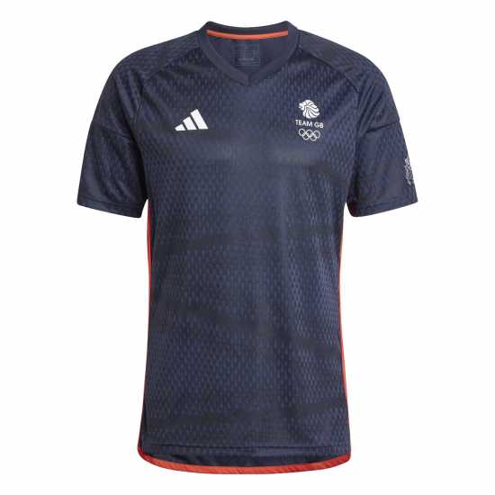 Adidas Team Gb Football Shirt Adults Легендарна чернина Мъжки тениски и фланелки