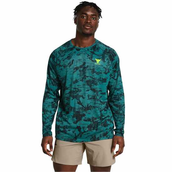 Under Armour Armour Pjt Rck Isochill Ls Gym Top Mens Blue Мъжки тениски и фланелки