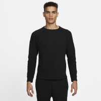 Nike Мъжко Горнище Дълъг Ръкав Dri-Fit Yoga Knit Long Sleeve Top Mens Black/Black Мъжки ризи
