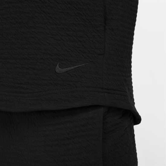 Nike Мъжко Горнище Дълъг Ръкав Dri-Fit Yoga Knit Long Sleeve Top Mens Black/Black Мъжки ризи