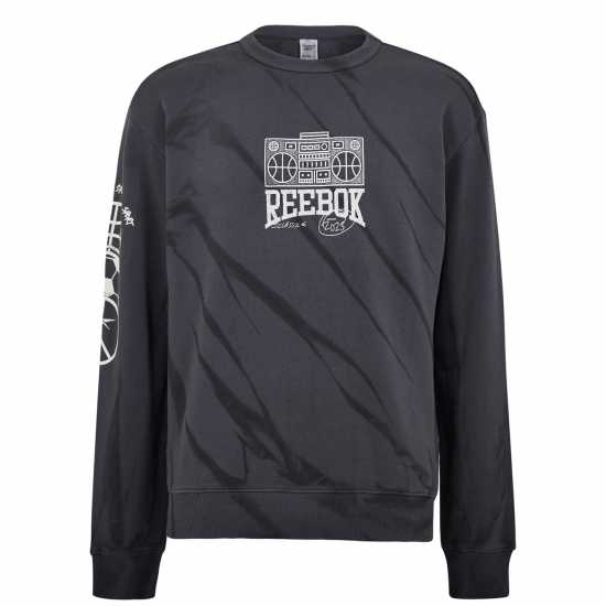 Reebok Classic Block Party Crew Sweatshirt Adults  Мъжко облекло за едри хора