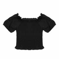 Firetrap Дамски Топ 2-Pack Bardot Top Juniors Черно/Малко Детски тениски и фланелки