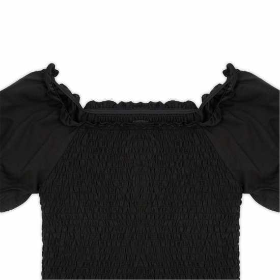 Firetrap Дамски Топ 2-Pack Bardot Top Juniors Черно/Малко Детски тениски и фланелки