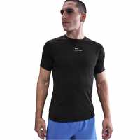 Nike Мъжка Тениска Къс Ръкав Pro Training Dri-Fit Short Sleeve Top Mens Black/White Мъжки тениски и фланелки