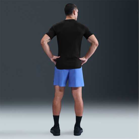 Nike Мъжка Тениска Къс Ръкав Pro Training Dri-Fit Short Sleeve Top Mens Black/White Мъжки тениски и фланелки