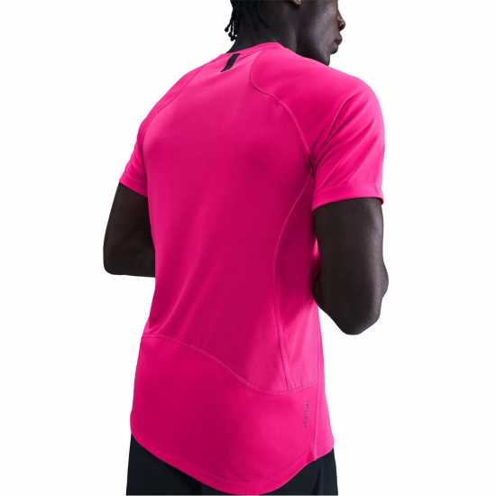 Nike Мъжка Тениска Къс Ръкав Pro Training Dri-Fit Short Sleeve Top Mens Розово/Черно 