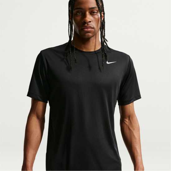Nike Men's Flex Short Sleeve Performance Gym Top Black 