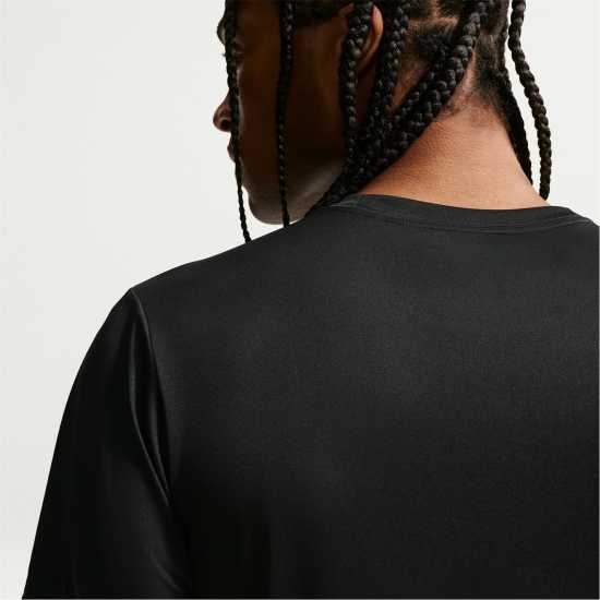 Nike Men's Flex Short Sleeve Performance Gym Top Black 