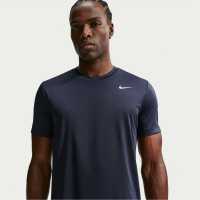 Nike Men's Flex Short Sleeve Performance Gym Top Navy 
