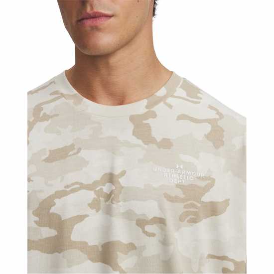 Under Armour Men's Short Sleeve Performance Gym Top Stone/White 