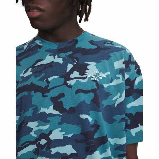 Under Armour Ua Ath Dpt Aop Ss Sn00 Blue/White Under Armour Ua Ath Dpt Aop Ss Sn00 Blue/White