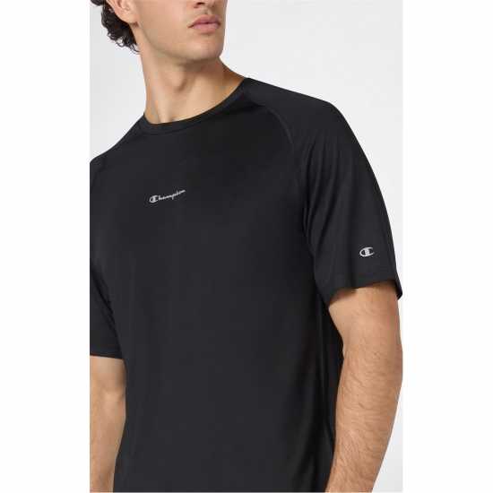 Champion Men's Short Sleeve Performance Gym Top Black Дрехи за фитнес