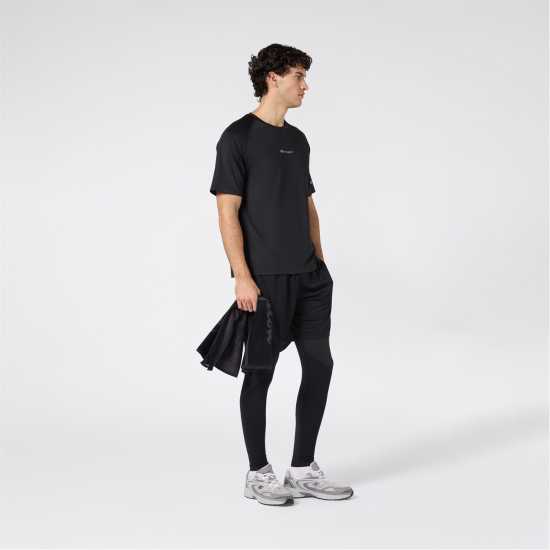 Champion Men's Short Sleeve Performance Gym Top Black Дрехи за фитнес