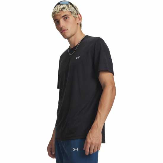 Under Armour Ua Velociti Mens Short Sleeve Black/Reflectiv 