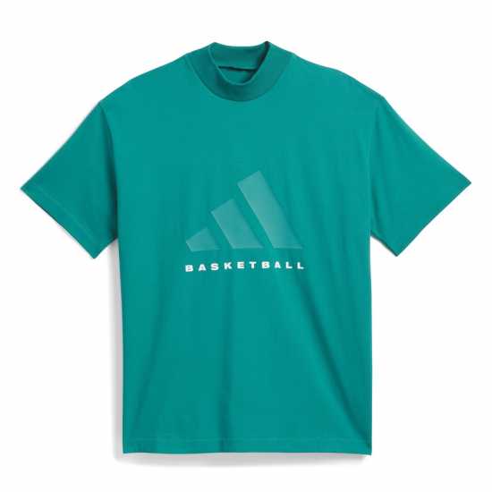 Adidas Мъжка Риза Basketball T-Shirt Mens Eqt Зелено S16 Мъжки тениски и фланелки