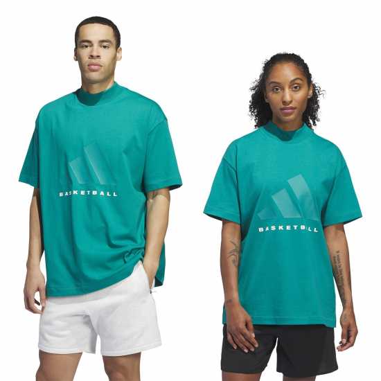 Adidas Мъжка Риза Basketball T-Shirt Mens Eqt Зелено S16 Мъжки тениски и фланелки