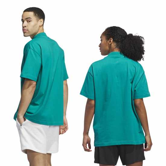 Adidas Мъжка Риза Basketball T-Shirt Mens Eqt Зелено S16 Мъжки тениски и фланелки