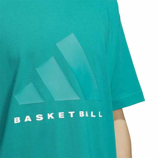 Adidas Мъжка Риза Basketball T-Shirt Mens Eqt Зелено S16 Мъжки тениски и фланелки