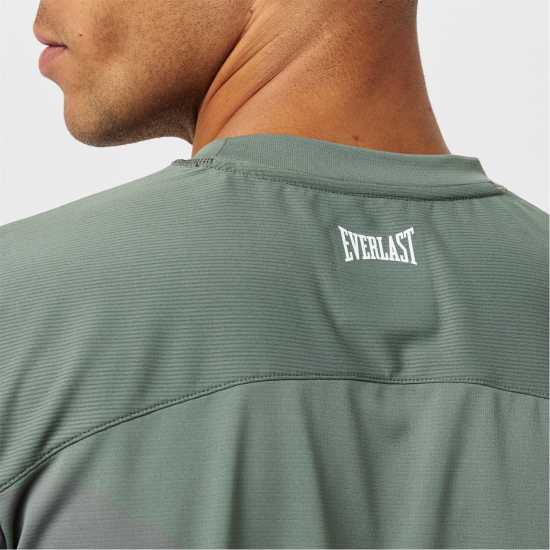 Everlast Stripe Poly T-Shirts Mens Хаки Мъжки тениски и фланелки