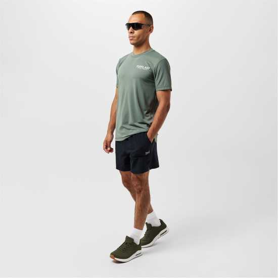 Everlast Stripe Poly T-Shirts Mens Хаки Мъжки тениски и фланелки