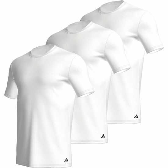 Мъжки тениски и фланелки Adidas 3Pk T-Shirts Sn00 White Adidas 3Pk T-Shirts Sn00 White Мъжки тениски и фланелки
