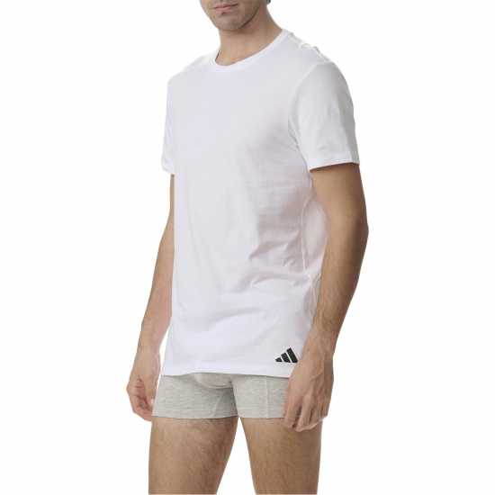 Мъжки тениски и фланелки Adidas 3Pk T-Shirts Sn00 White Adidas 3Pk T-Shirts Sn00 White Мъжки тениски и фланелки