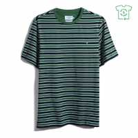 Farah Katz Stripe S Sn99 Pine Green Мъжки ризи