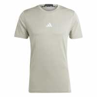 Adidas Men's Short Sleeve Performance Gym Top Green 