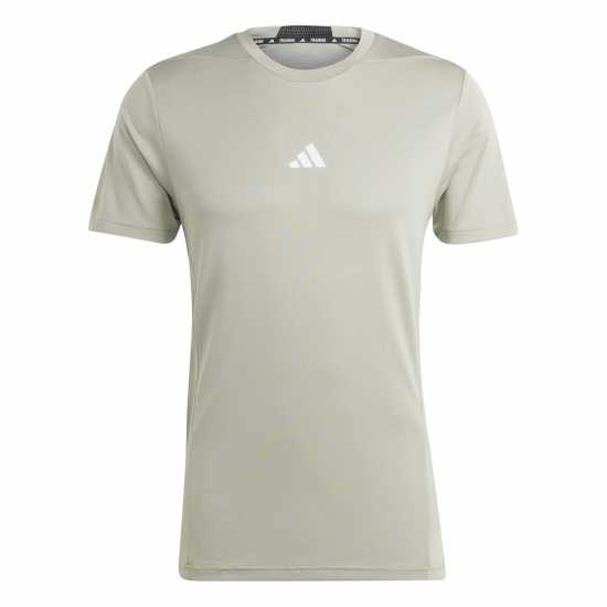 Adidas Men's Short Sleeve Performance Gym Top Green 