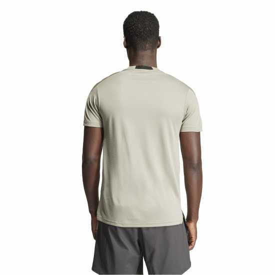 Adidas Men's Short Sleeve Performance Gym Top Green 