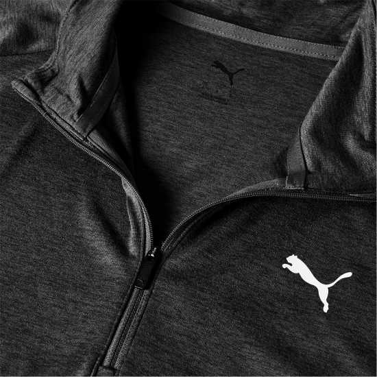 Puma Men's Tad Qz Long Sleeve Performance Gym Top Charcoal Puma Men's Tad Qz Long Sleeve Performance Gym Top Charcoal
