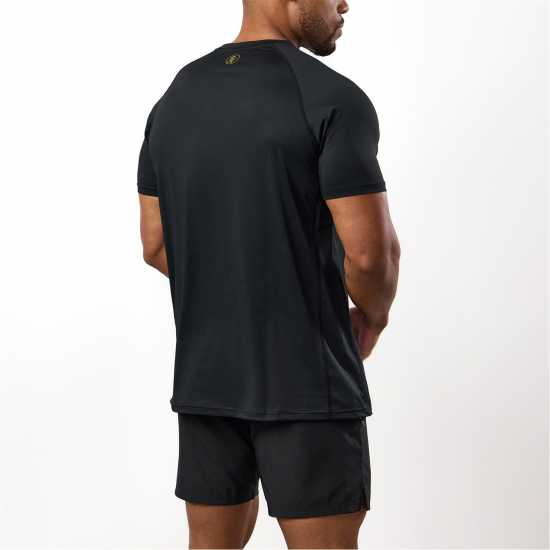 Gym King Gym King Energy Tee Black/Gold Gym King Gym King Energy Tee Black/Gold