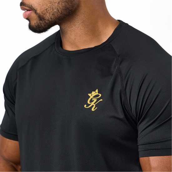 Gym King Gym King Energy Tee Black/Gold Gym King Gym King Energy Tee Black/Gold
