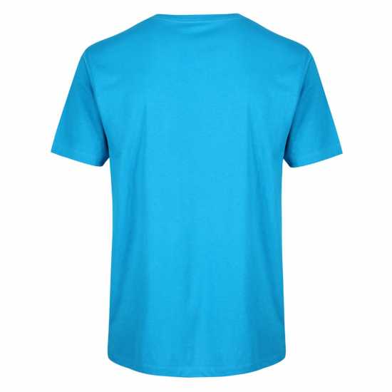 Golds Gym Мъжка Риза Basic Left Chest T-Shirt Mens Търкоаз Мъжки тениски и фланелки